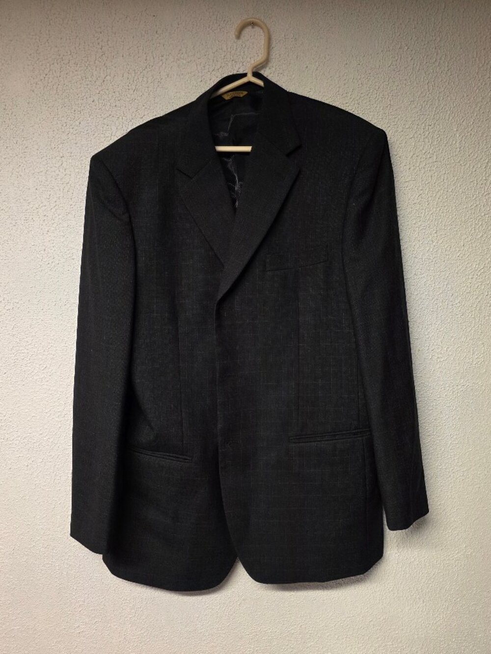 Men's Dark Colored Three Button Blazer by Luca Rossi Size 40R